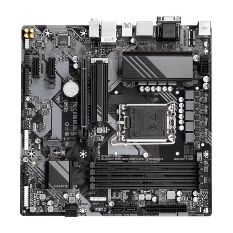 לוח אם Gigabyte B760M DS3H DDR5 DIMM LGA1700 - יבואן רשמי