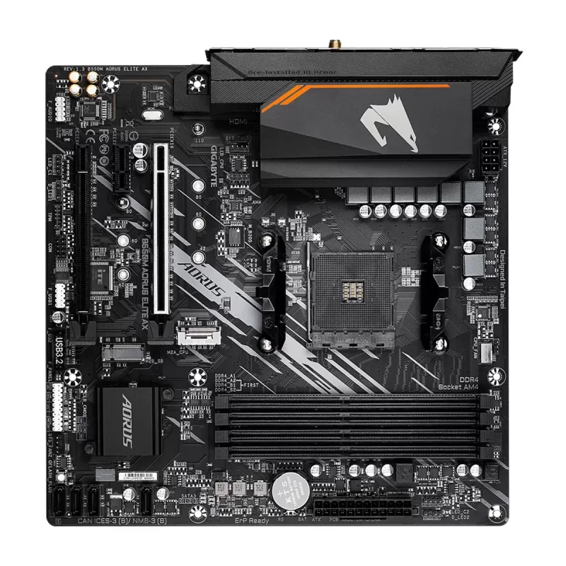 Motherboard Gigabyte B550M AORUS ELITE AX DDR4 AM4