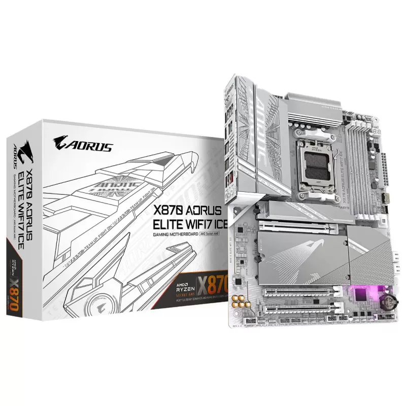 לוח אם Gigabyte X870 AORUS ELITE WIFI7 ICE DDR5 AM5