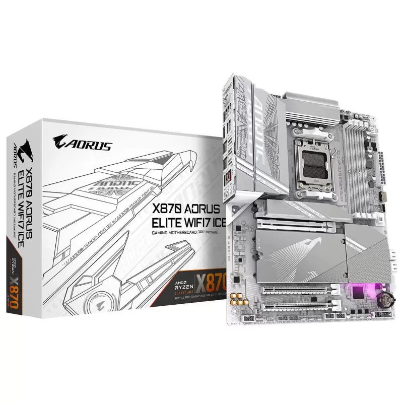 לוח אם Gigabyte X870 AORUS ELITE WIFI7 ICE DDR5 AM5