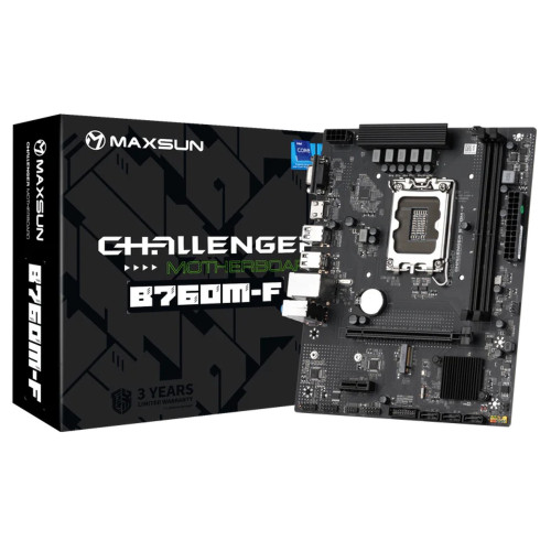 לוח אם MAXSUN Challenger B760M-F DDR4 Micro ATX LGA1700