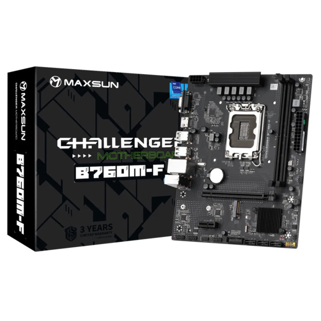 Материнская Плата MAXSUN Challenger B760M-F DDR4 LGA1700