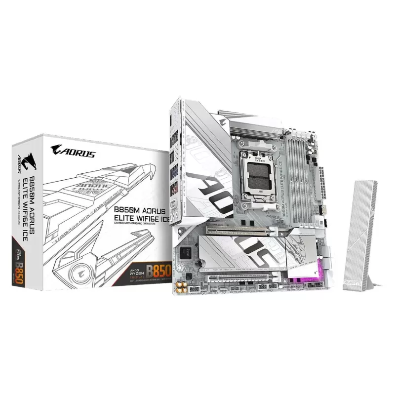 Материнская Плата Gigabyte B850M AORUS ELITE WIFI6E ICE DDR5 AM5