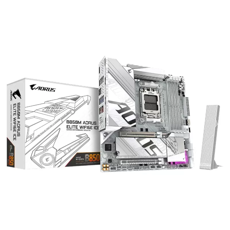 Материнская Плата Gigabyte B850M AORUS ELITE WIFI6E ICE DDR5 AM5