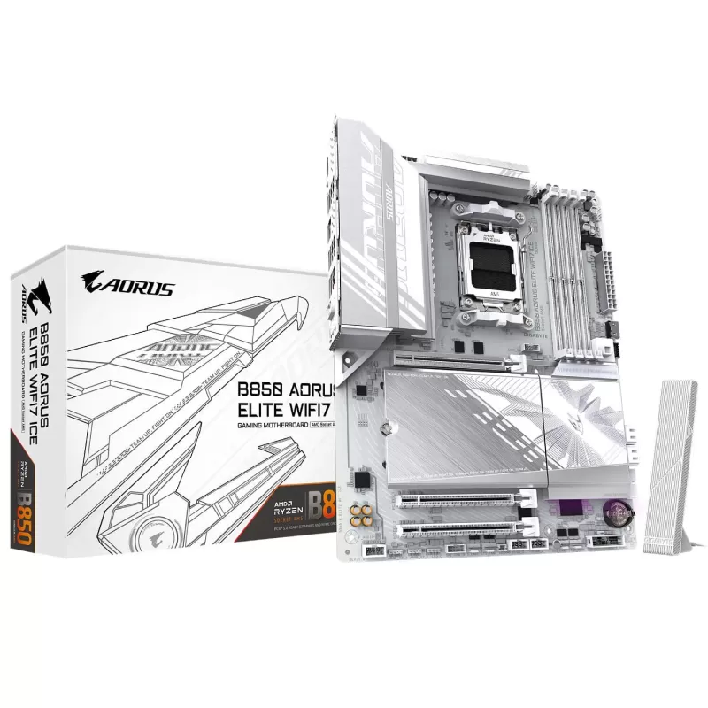 Материнская Плата Gigabyte B850 AORUS ELITE WIFI7 ICE DDR5 AM5