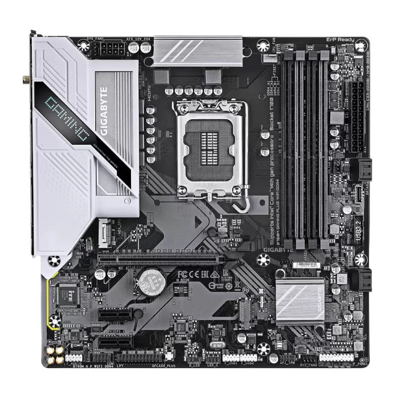 Motherboard Gigabyte B760M GAMING PLUS WIFI DDR4 LGA1700 Motherboard Gigabyte B760M GAMING PLUS WIFI DDR4 LGA1700