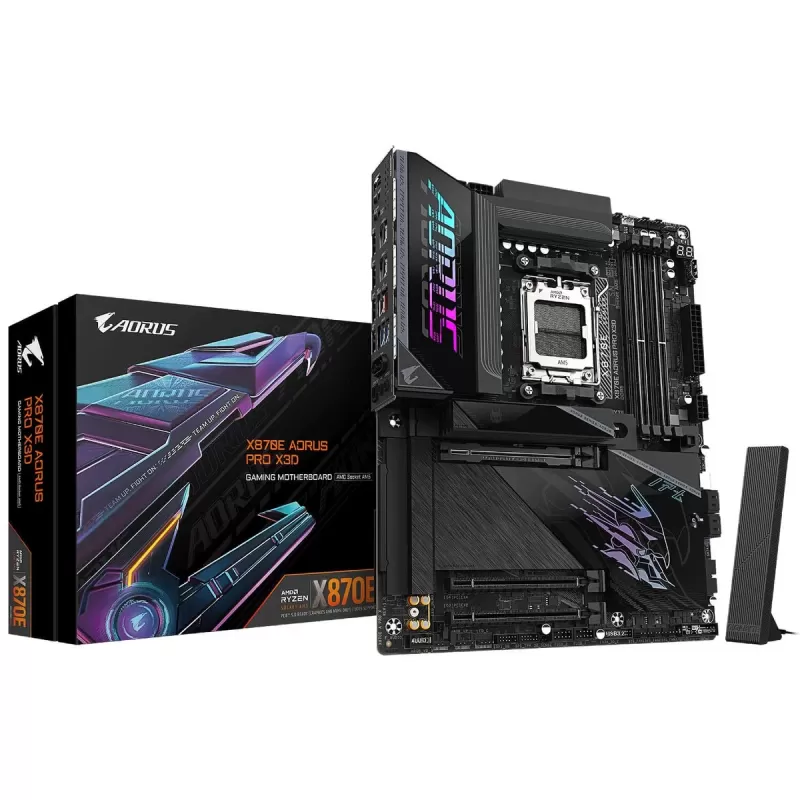 לוח אם Gigabyte X870E AORUS PRO X3D DDR5 AM5 - יבואן רשמי לוח אם Gigabyte X870E AORUS PRO X3D DDR5 AM5 - יבואן רשמי