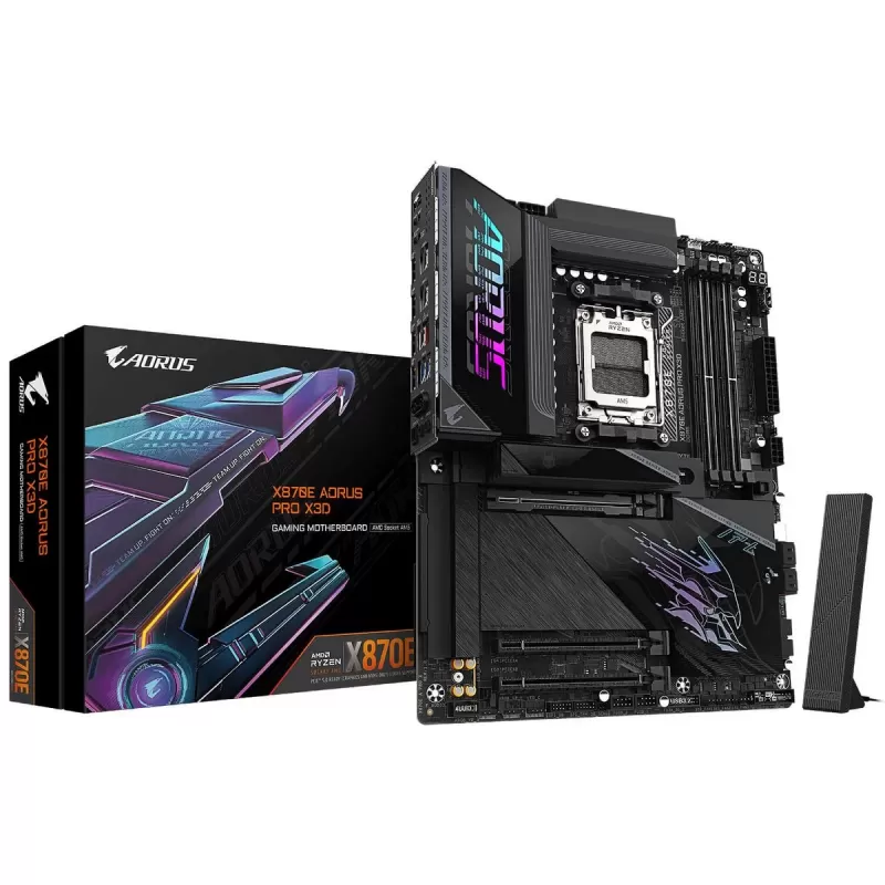 לוח אם Gigabyte X870E AORUS PRO X3D DDR5 AM5 - יבואן רשמי לוח אם Gigabyte X870E AORUS PRO X3D DDR5 AM5 - יבואן רשמי