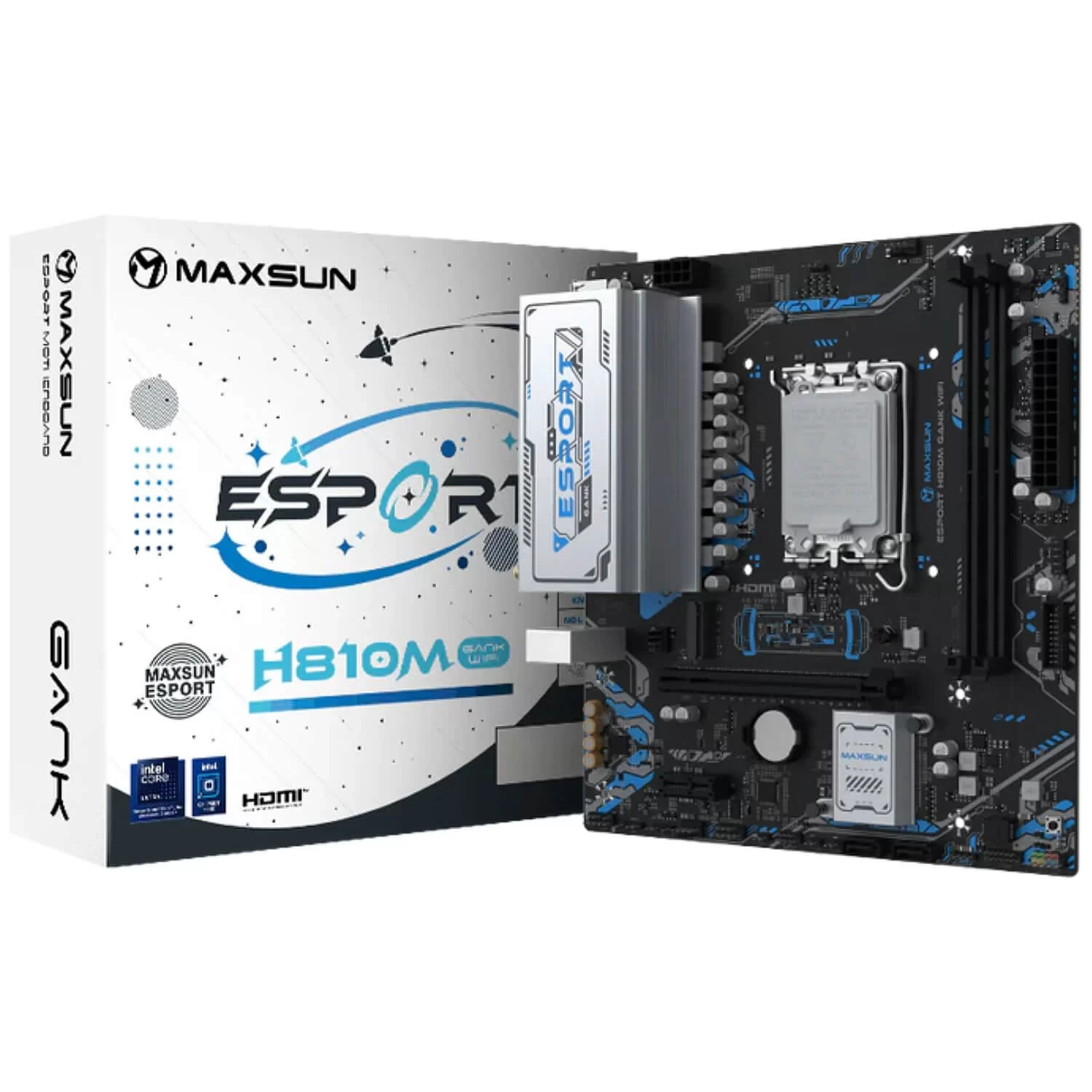 Материнская Плата MAXSUN eSport H810M GANK WiFi DDR5 LGA1851