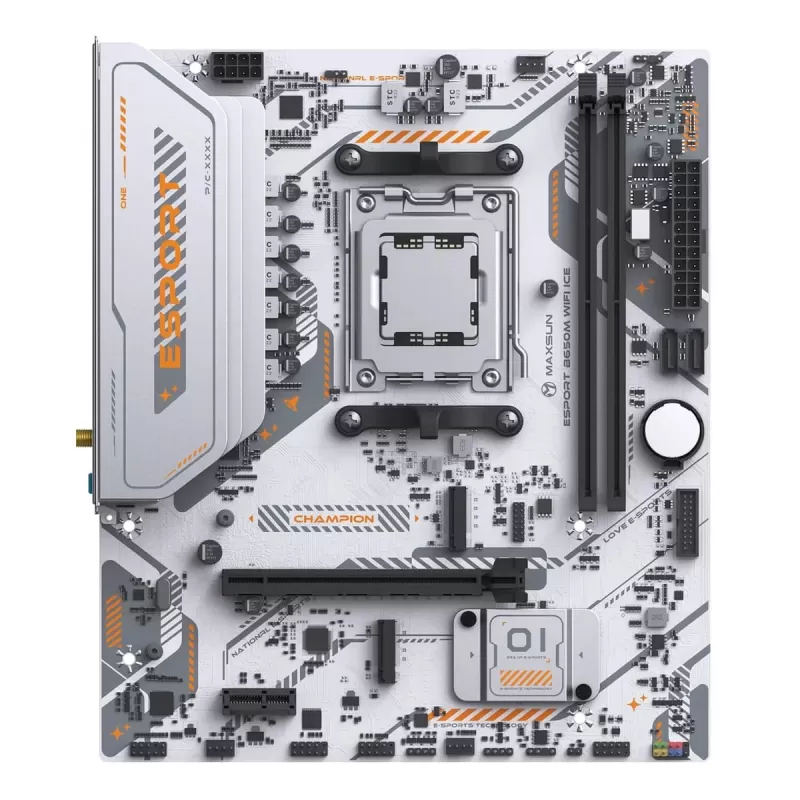 Motherboard MAXSUN eSport B650M WiFi6 ICE DDR5 AM5 Motherboard MAXSUN eSport B650M WiFi6 ICE DDR5 AM5