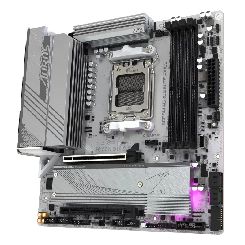 Материнская Плата Gigabyte B650M AORUS ELITE AX ICE DDR5 DIMM AM5