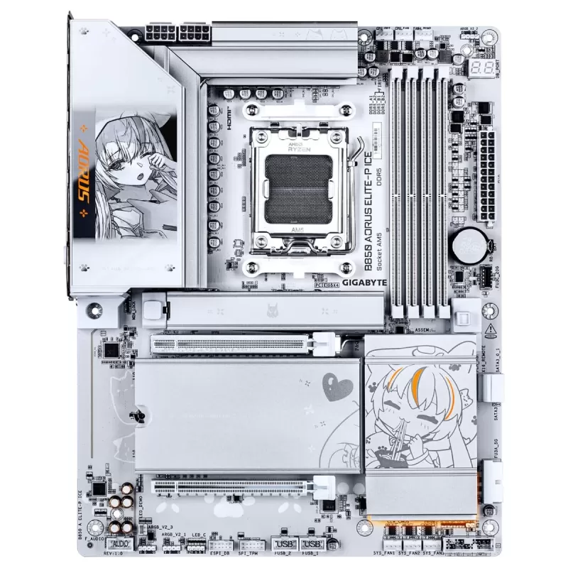 לוח אם Gigabyte B850 AORUS ELITE-P ICE DDR5 AM5