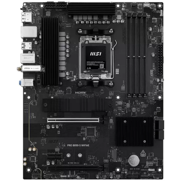 לוח אם MSI PRO B850-S WIFI6E DDR5 AM5 לוח אם MSI PRO B850-S WIFI6E DDR5 AM5