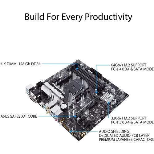 לוח אם Asus PRIME B550M-A (WI-FI) DDR4 AM4