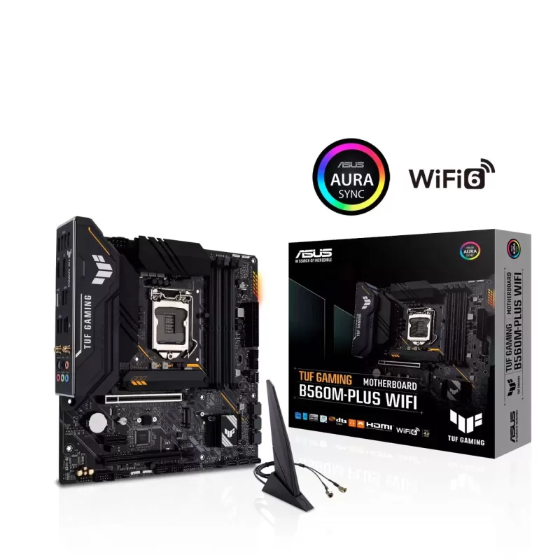 Материнская Плата Asus TUF GAMING B560M-PLUS WIFI DDR4 LGA1200
