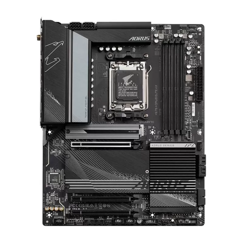 לוח אם Gigabyte X670 AORUS ELITE AX DDR5 DIMM AM5 לוח אם Gigabyte X670 AORUS ELITE AX DDR5 DIMM AM5