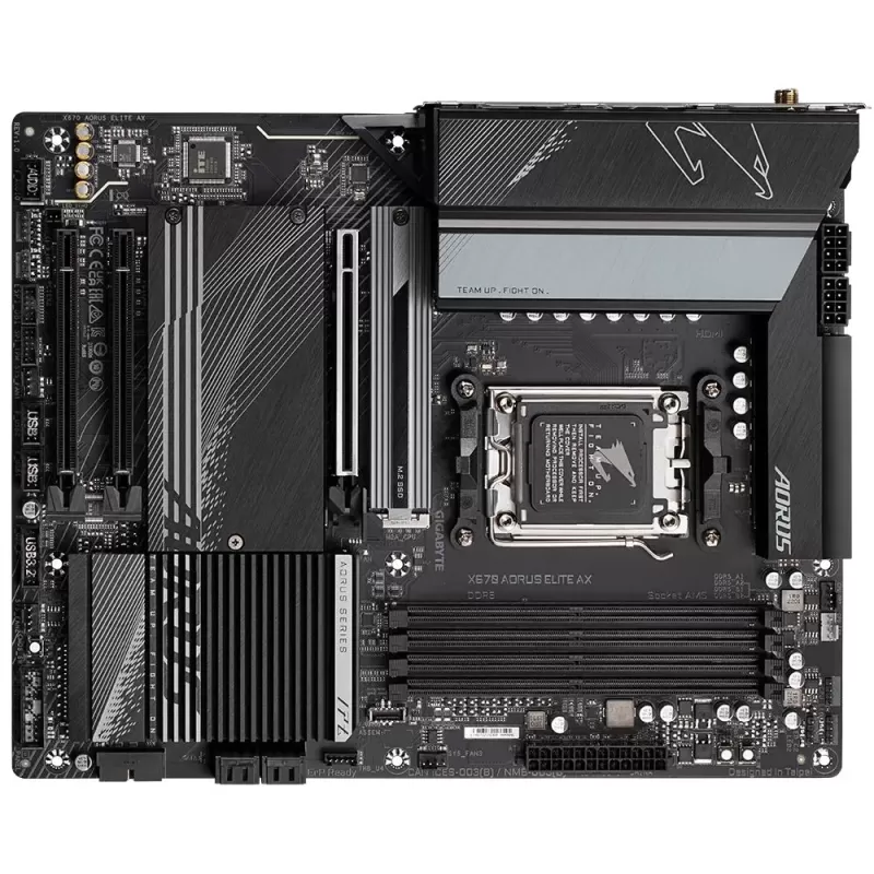 לוח אם Gigabyte X670 AORUS ELITE AX DDR5 DIMM AM5 לוח אם Gigabyte X670 AORUS ELITE AX DDR5 DIMM AM5