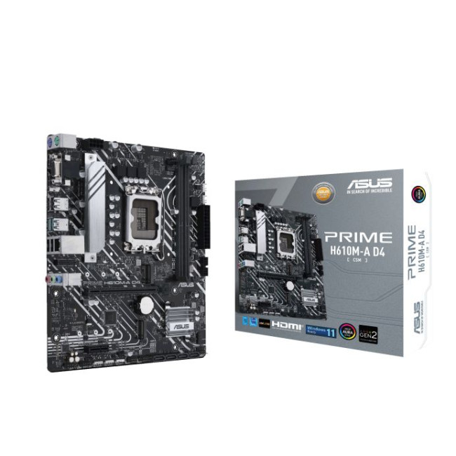 Motherboard Asus PRIME H610M-A D4-CSM DDR4 LGA1700 Motherboard Asus PRIME H610M-A D4-CSM DDR4 LGA1700