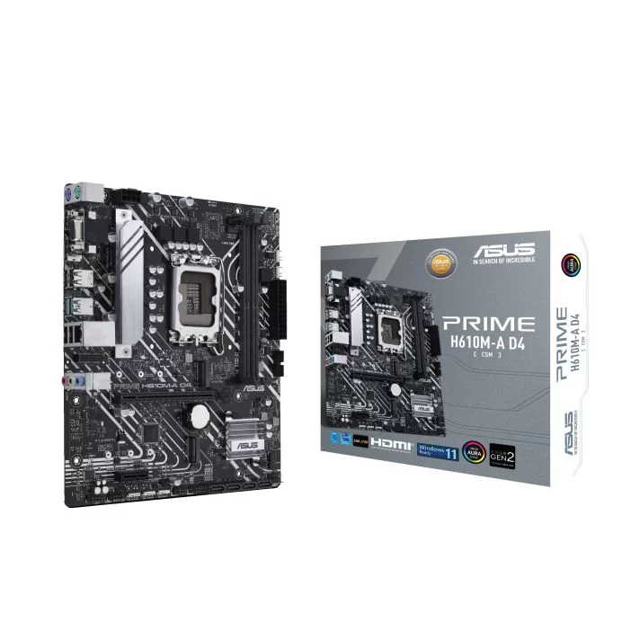 Motherboard Asus PRIME H610M-A D4-CSM DDR4 DIMM LGA1700 Motherboard Asus PRIME H610M-A D4-CSM DDR4 DIMM LGA1700