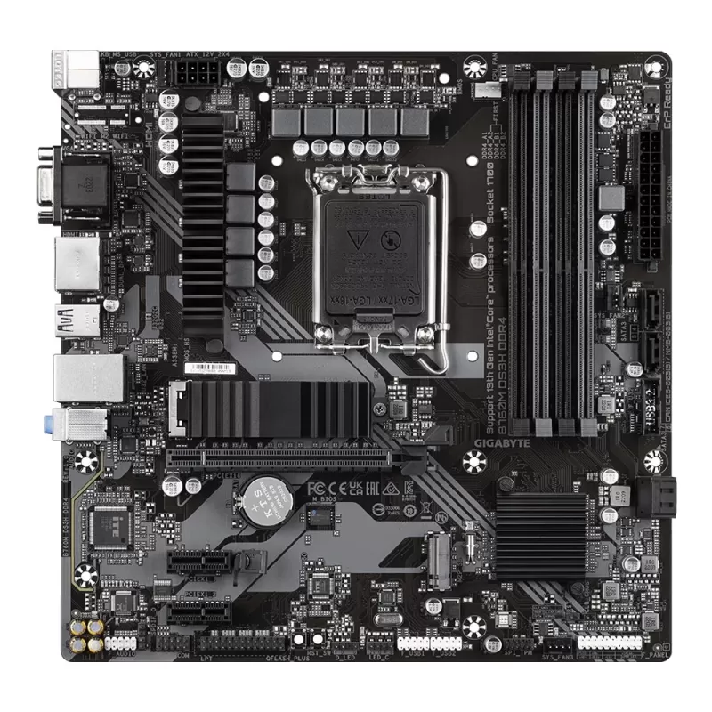 לוח אם Gigabyte B760M DS3H DDR4 DDR4 DIMM LGA1700