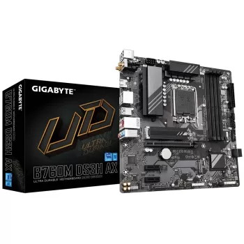 לוח אם Gigabyte B760M DS3H AX DDR5 LGA1700 - יבואן רשמי