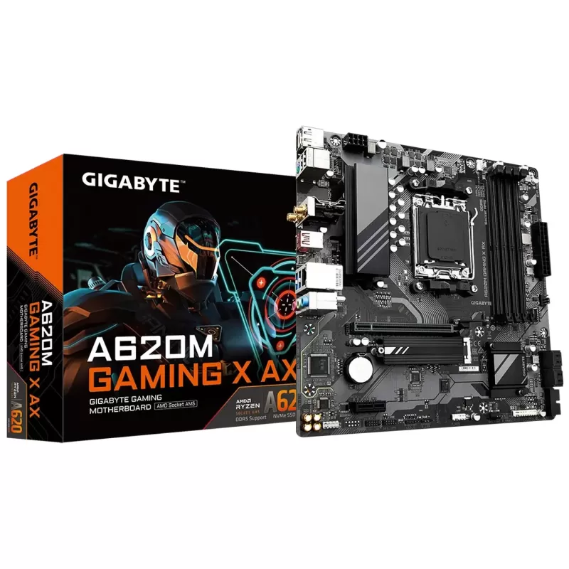 לוח אם Gigabyte A620M GAMING X AX DDR5 DIMM AM5 - יבואן רשמי לוח אם Gigabyte A620M GAMING X AX DDR5 DIMM AM5 - יבואן רשמי