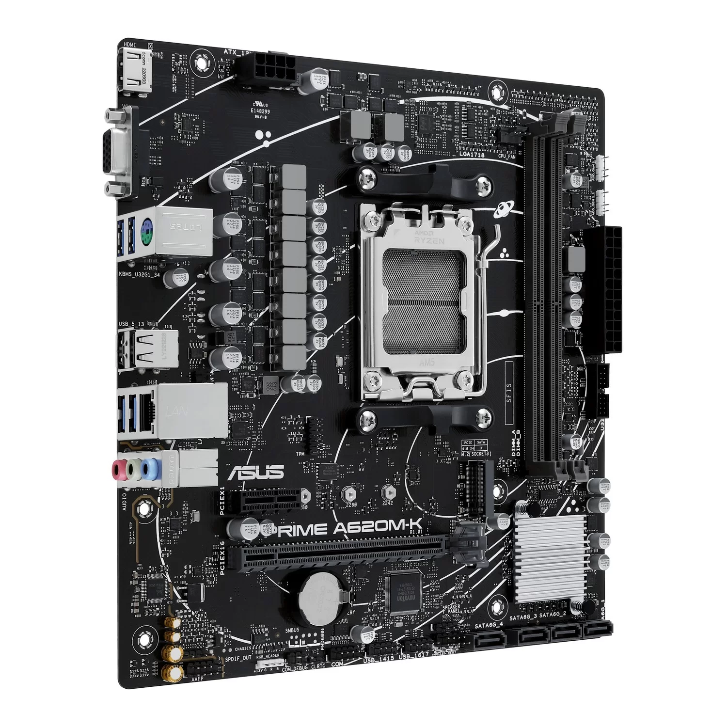 Материнская Плата Asus PRIME A620M-K DDR5 DIMM AM5