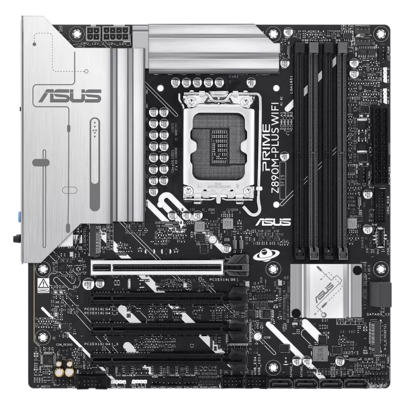 Материнская Плата Asus PRIME Z890M-PLUS WIFI DDR5 DIMM LGA1851 Материнская Плата Asus PRIME Z890M-PLUS WIFI DDR5 DIMM LGA1851