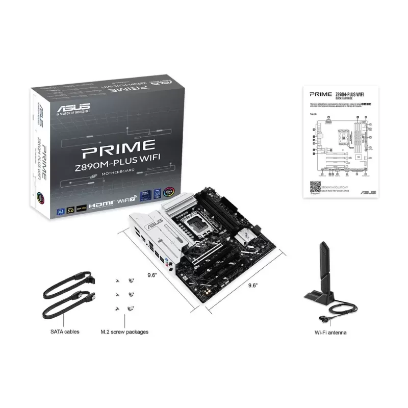Материнская Плата Asus PRIME Z890M-PLUS WIFI DDR5 DIMM LGA1851 Материнская Плата Asus PRIME Z890M-PLUS WIFI DDR5 DIMM LGA1851
