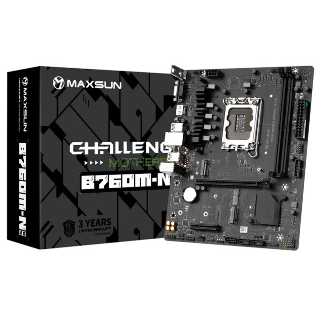 Материнская Плата MAXSUN Challenger B760M-N D5 DDR5 LGA1700 Материнская Плата MAXSUN Challenger B760M-N D5 DDR5 LGA1700