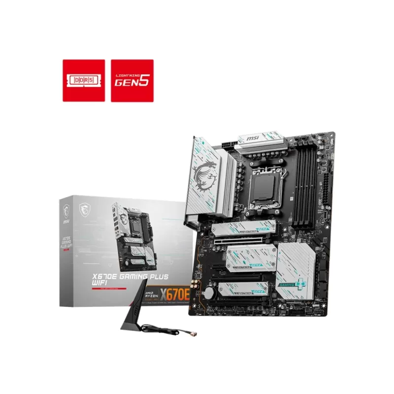 לוח אם MSI X670E GAMING PLUS WIFI DDR5 DIMM AM5