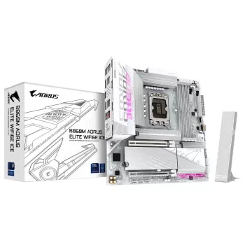לוח אם Gigabyte B860M AORUS ELITE WIFI6E ICE DDR5 LGA1851