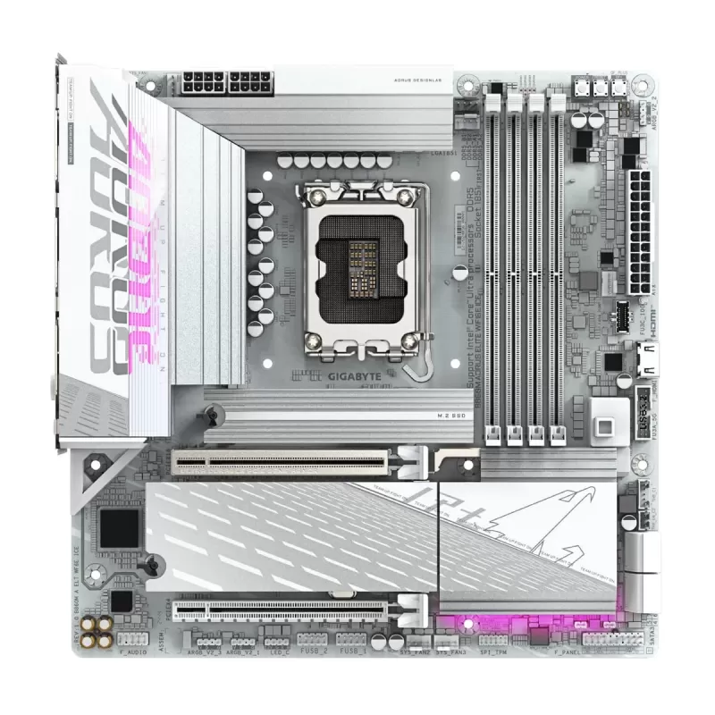 Motherboard Gigabyte B860M AORUS ELITE WIFI6E ICE DDR5 LGA1851