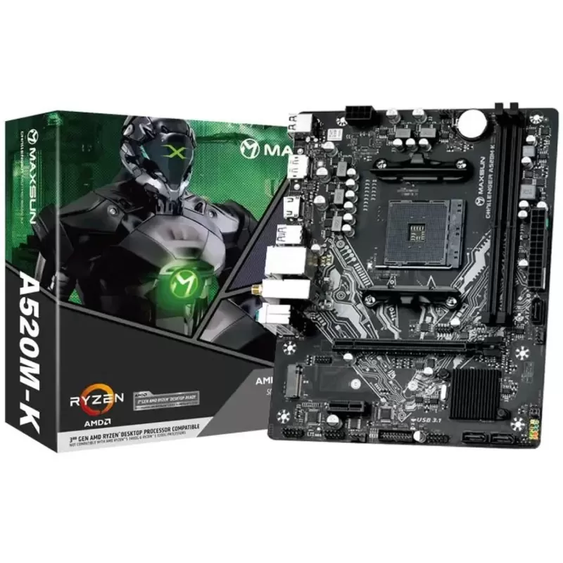 Материнская Плата MAXSUN Challenger A520M-K WIFI DDR4 AM4