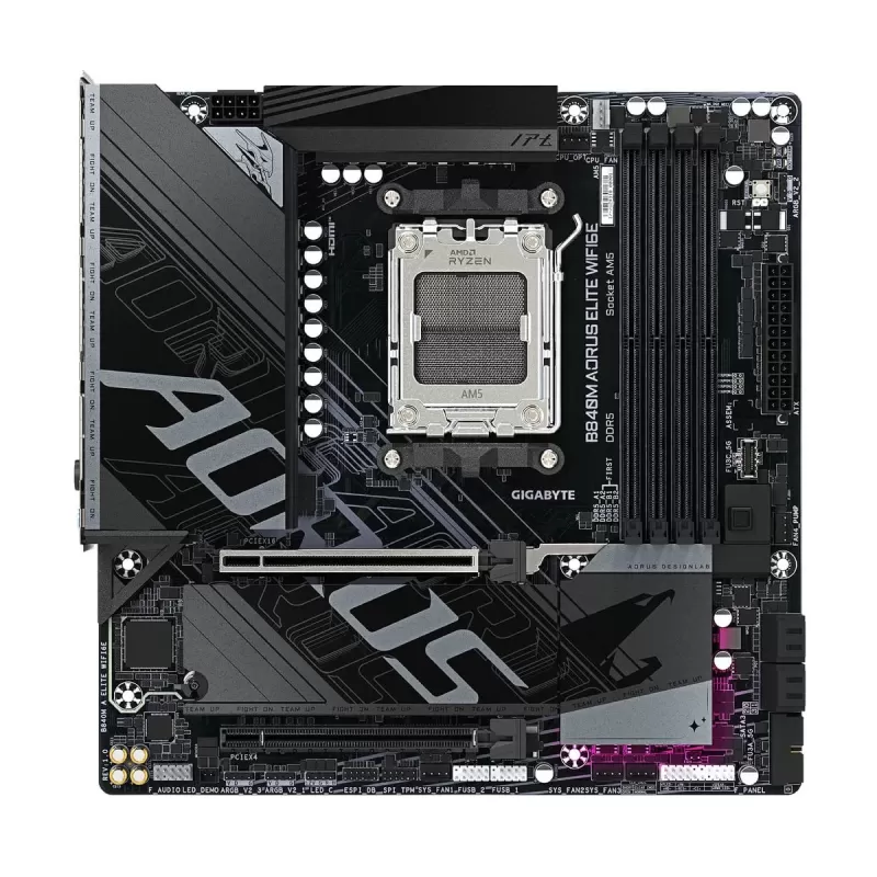 Материнская Плата Gigabyte B840M AORUS ELITE WiFi6E DDR5 AM5