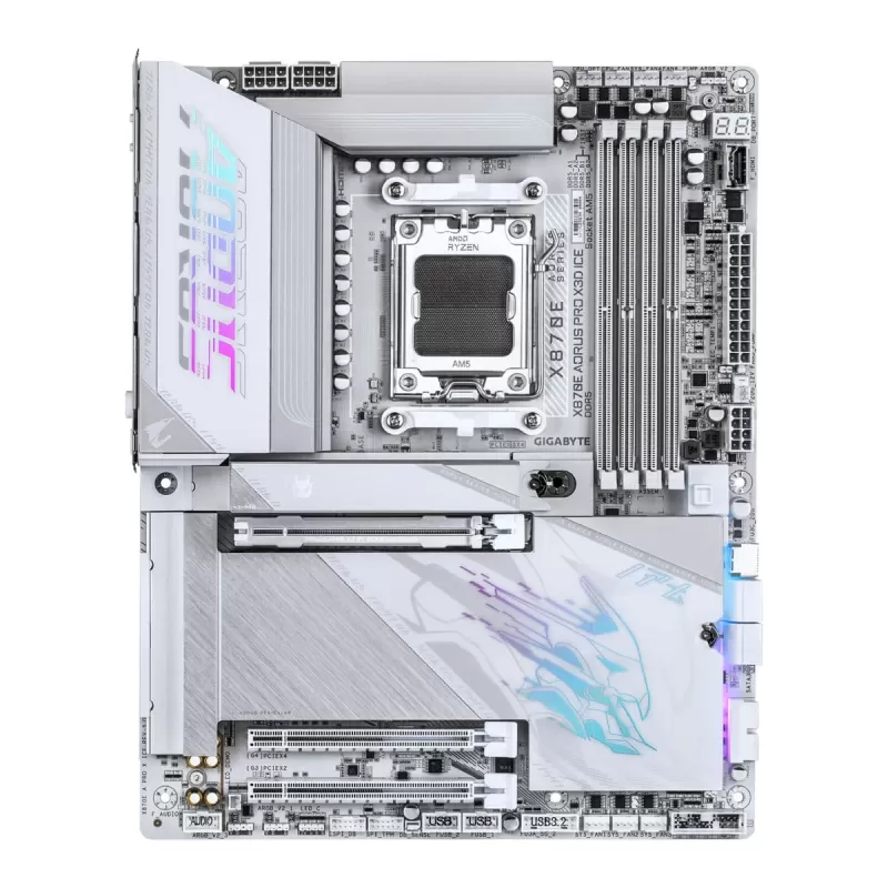 לוח אם Gigabyte X870E AORUS PRO X3D ICE DDR5 AM5