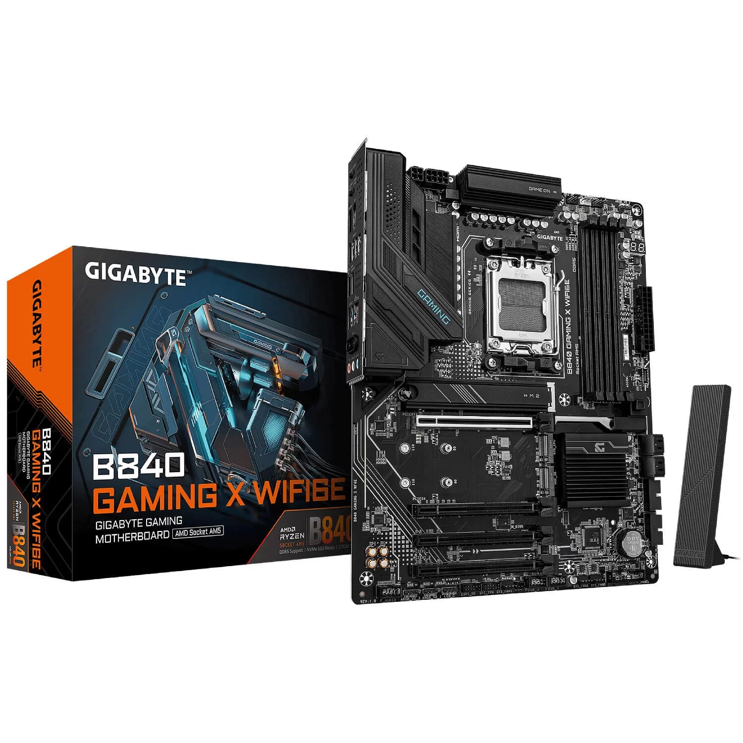 Материнская Плата Gigabyte B840 GAMING WiFi6E DDR5 AM5