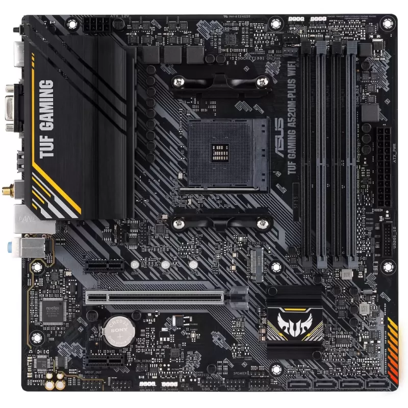 Материнская Плата Asus TUF GAMING A520M-PLUS WiFi DDR4 AM4