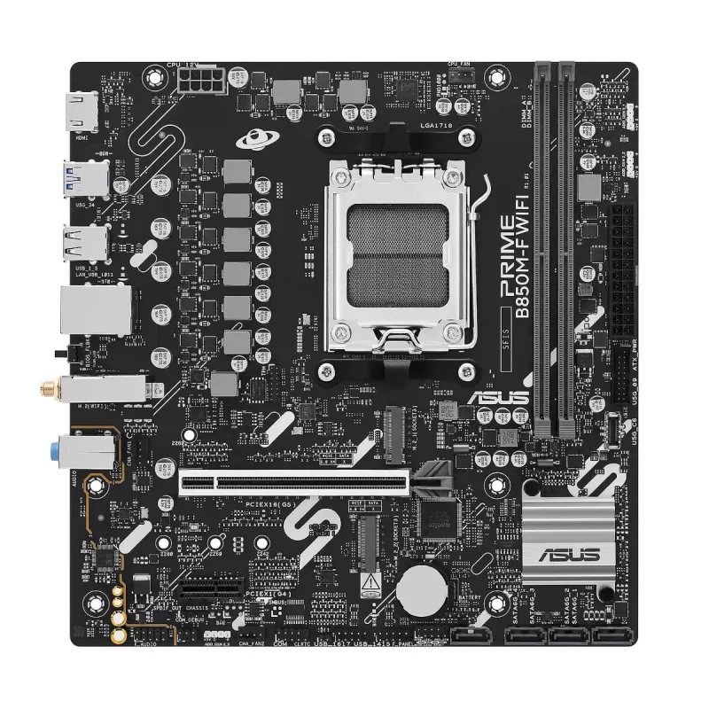 לוח אם Asus Prime PRIME B850M-F WiFi DDR5 AM5 לוח אם Asus Prime PRIME B850M-F WiFi DDR5 AM5