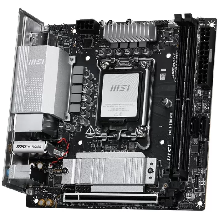 Материнская Плата MSI PRO H810I WIFI DDR5 LGA1851 Материнская Плата MSI PRO H810I WIFI DDR5 LGA1851
