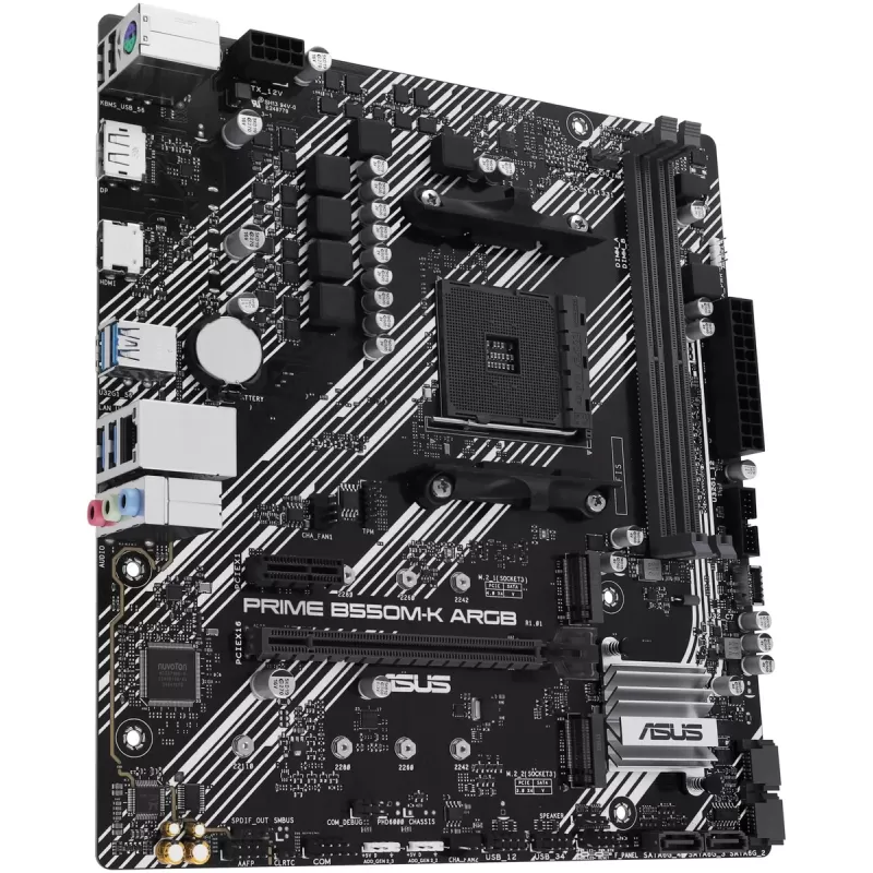 Материнская Плата Asus PRIME B550M-K ARGB DDR4 AM4