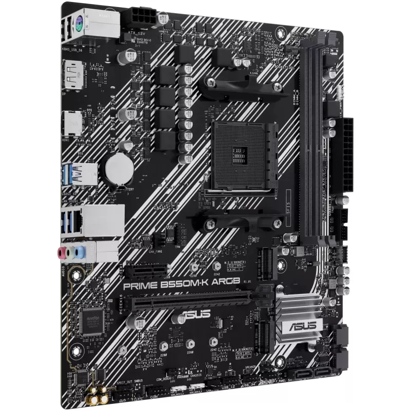 Материнская Плата Asus PRIME B550M-K ARGB DDR4 AM4