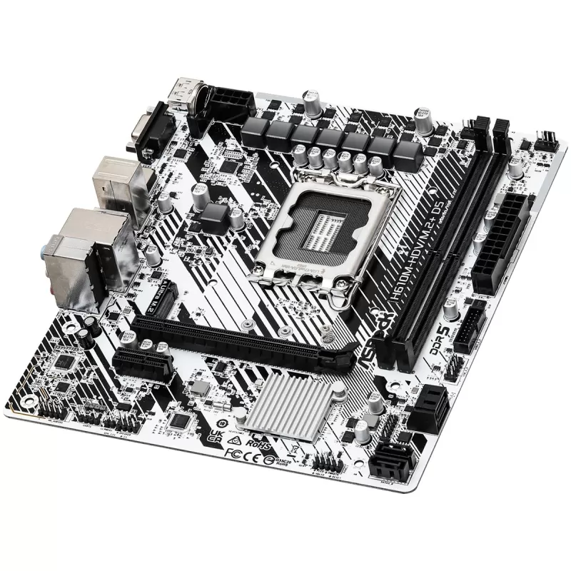 לוח אם ASRock H610M-HDV/M.2+ D5 DDR5 LGA1700