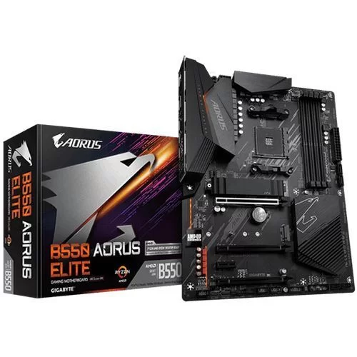 Материнская Плата Gigabyte B550 AORUS ELITE DDR4 AM4 - официальный импортер Материнская Плата Gigabyte B550 AORUS ELITE DDR4 AM4 - официальный импортер