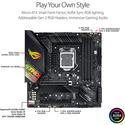 לוח אם Asus ROG STRIX Z490-G GAMING (WI-FI) DDR4 LGA1200