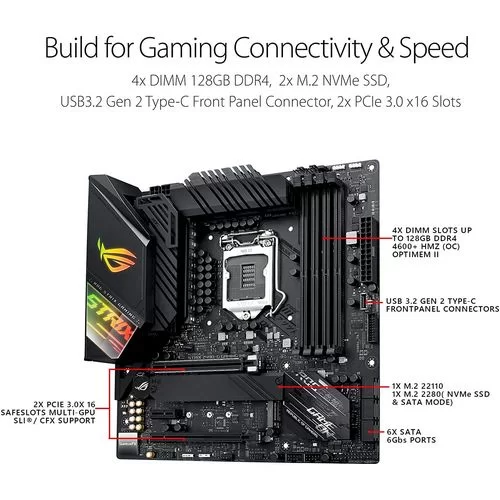 לוח אם Asus ROG STRIX Z490-G GAMING (WI-FI) DDR4 LGA1200