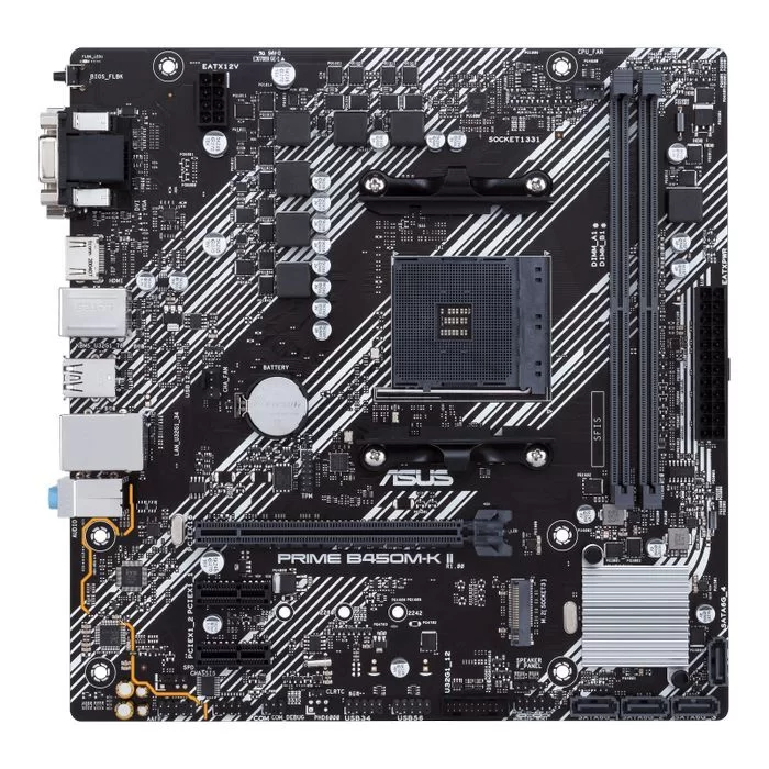 Материнская Плата Asus PRIME B450M-K II DDR4 DIMM AM4 Материнская Плата Asus PRIME B450M-K II DDR4 DIMM AM4