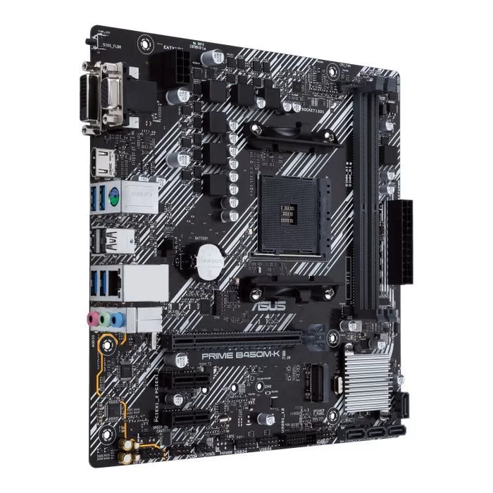 Материнская Плата Asus PRIME B450M-K II DDR4 DIMM AM4 Материнская Плата Asus PRIME B450M-K II DDR4 DIMM AM4