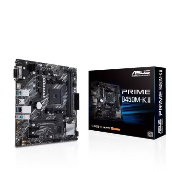 לוח אם Asus PRIME B450M-K II DDR4 DIMM AM4