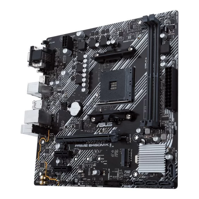 Материнская Плата Asus PRIME B450M-K II DDR4 DIMM AM4 Материнская Плата Asus PRIME B450M-K II DDR4 DIMM AM4